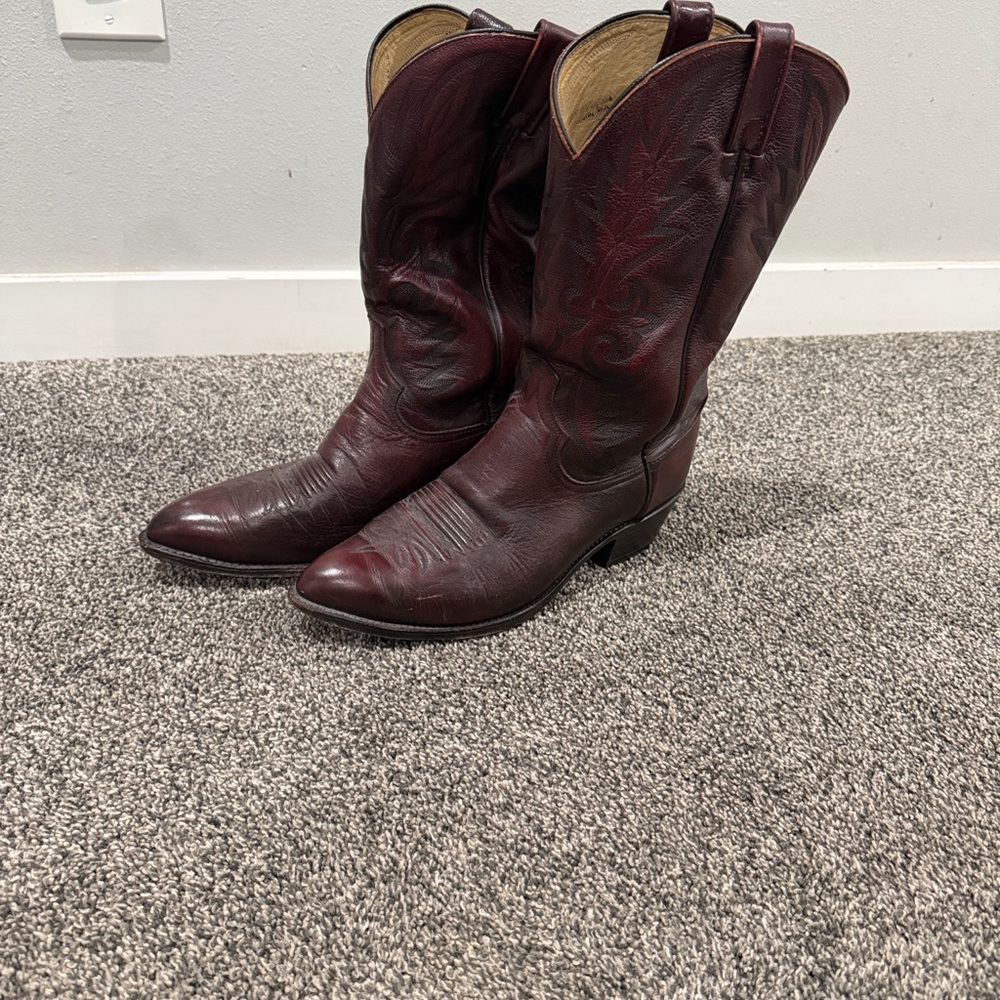 Dan Post Men's Western Boots - Deep Burgundy